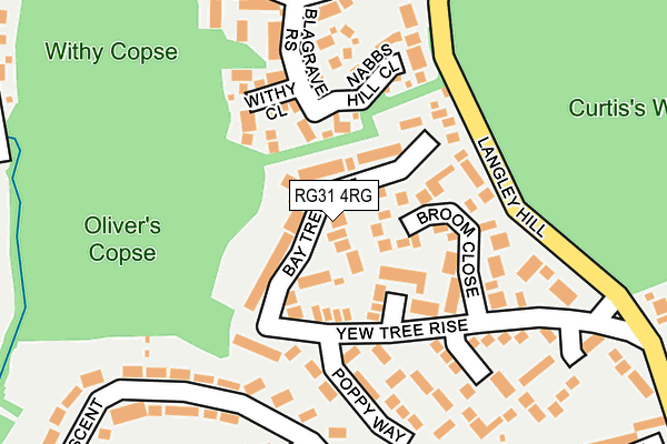 RG31 4RG map - OS OpenMap – Local (Ordnance Survey)