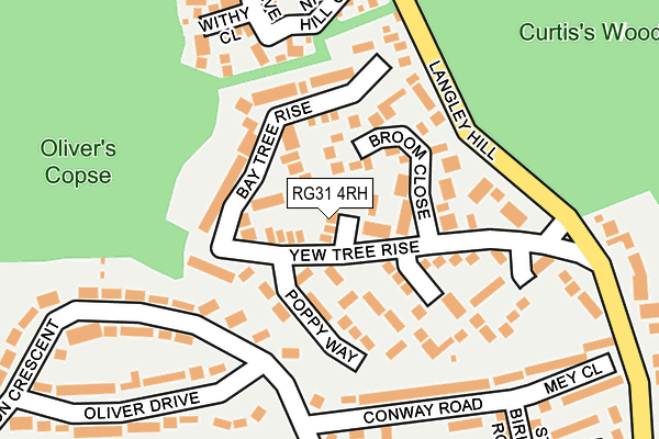 RG31 4RH map - OS OpenMap – Local (Ordnance Survey)