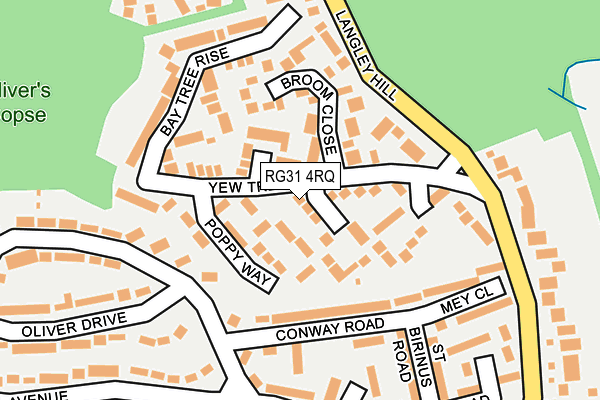 RG31 4RQ map - OS OpenMap – Local (Ordnance Survey)