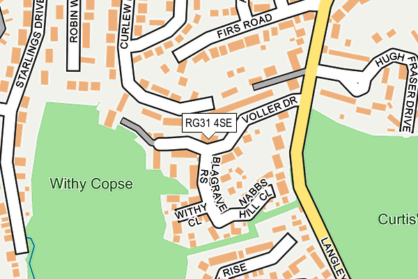 RG31 4SE map - OS OpenMap – Local (Ordnance Survey)