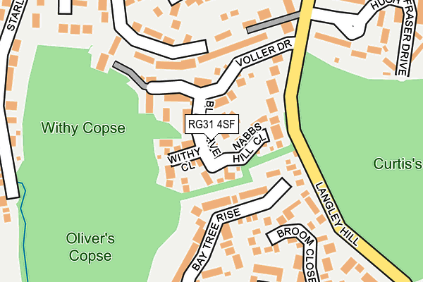 RG31 4SF map - OS OpenMap – Local (Ordnance Survey)