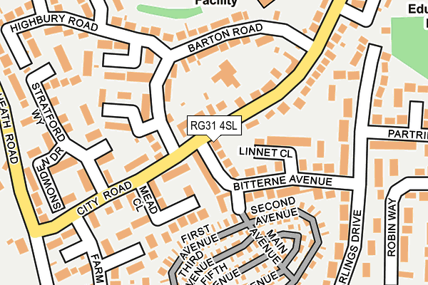 RG31 4SL map - OS OpenMap – Local (Ordnance Survey)