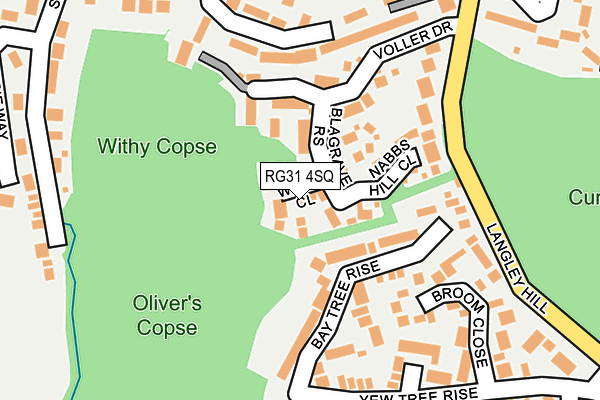 RG31 4SQ map - OS OpenMap – Local (Ordnance Survey)