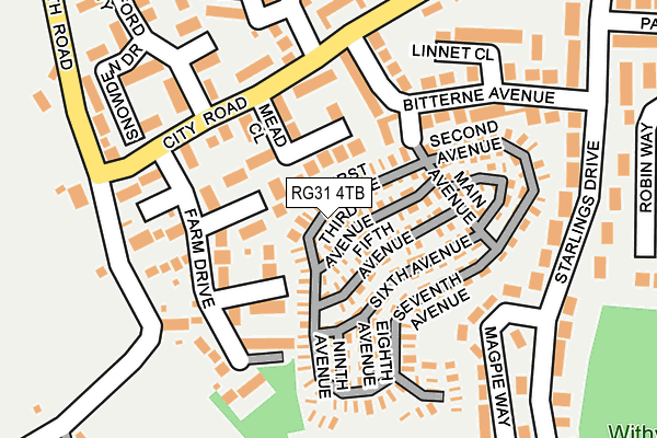 RG31 4TB map - OS OpenMap – Local (Ordnance Survey)