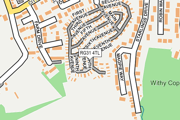 RG31 4TL map - OS OpenMap – Local (Ordnance Survey)