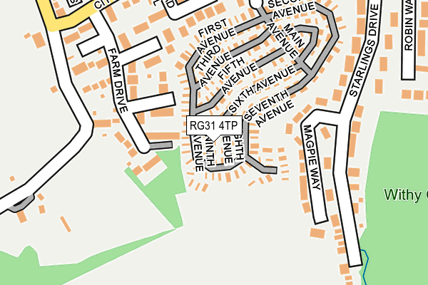 RG31 4TP map - OS OpenMap – Local (Ordnance Survey)