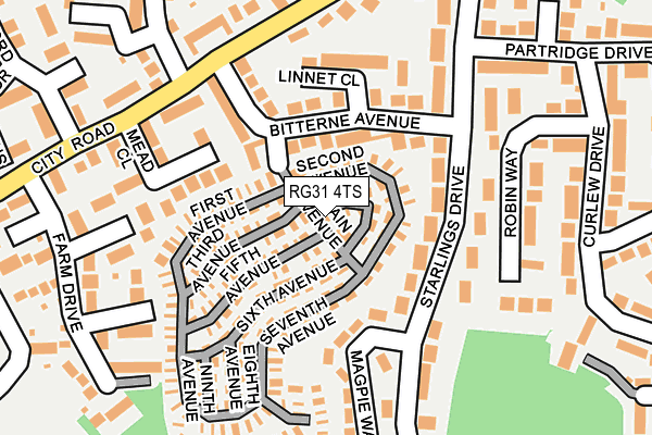 RG31 4TS map - OS OpenMap – Local (Ordnance Survey)