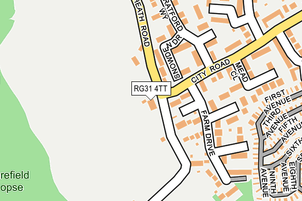 RG31 4TT map - OS OpenMap – Local (Ordnance Survey)