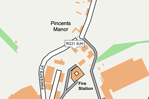 RG31 4UH map - OS OpenMap – Local (Ordnance Survey)