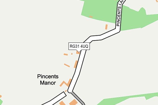 RG31 4UQ map - OS OpenMap – Local (Ordnance Survey)