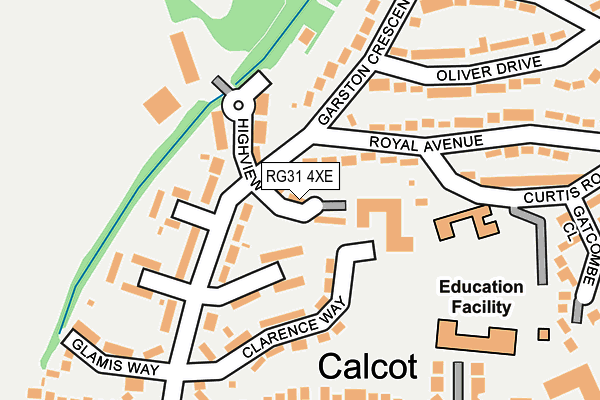 RG31 4XE map - OS OpenMap – Local (Ordnance Survey)