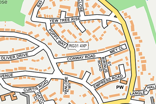 RG31 4XP map - OS OpenMap – Local (Ordnance Survey)