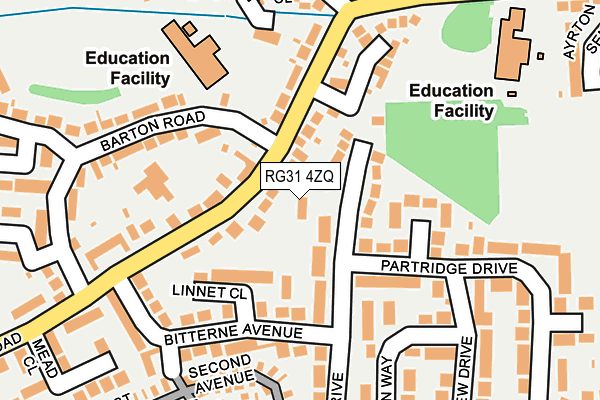 RG31 4ZQ map - OS OpenMap – Local (Ordnance Survey)