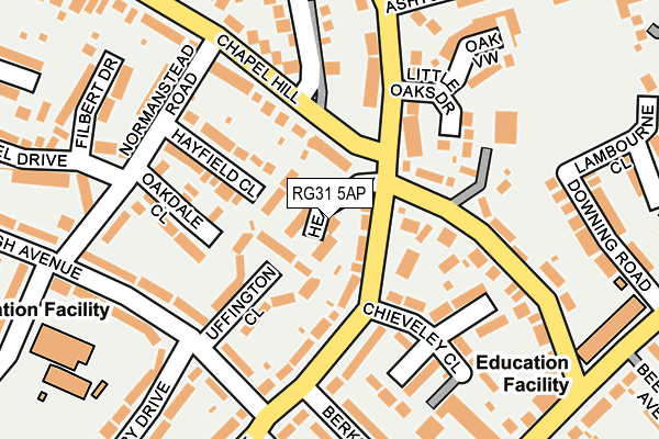 RG31 5AP map - OS OpenMap – Local (Ordnance Survey)