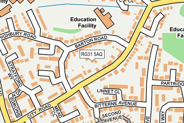 RG31 5AQ map - OS OpenMap – Local (Ordnance Survey)