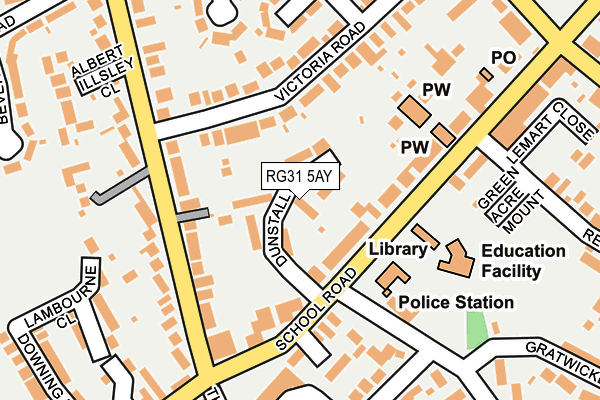 RG31 5AY map - OS OpenMap – Local (Ordnance Survey)