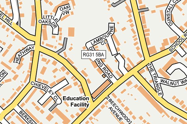 RG31 5BA map - OS OpenMap – Local (Ordnance Survey)