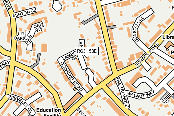 RG31 5BE map - OS OpenMap – Local (Ordnance Survey)