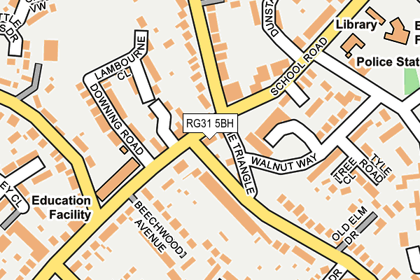 RG31 5BH map - OS OpenMap – Local (Ordnance Survey)