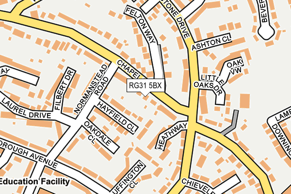 RG31 5BX map - OS OpenMap – Local (Ordnance Survey)