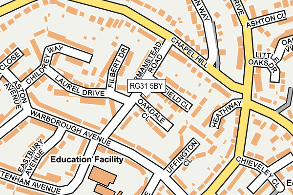 RG31 5BY map - OS OpenMap – Local (Ordnance Survey)