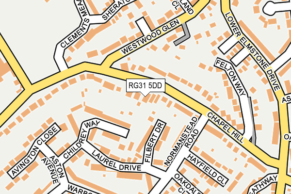 RG31 5DD map - OS OpenMap – Local (Ordnance Survey)