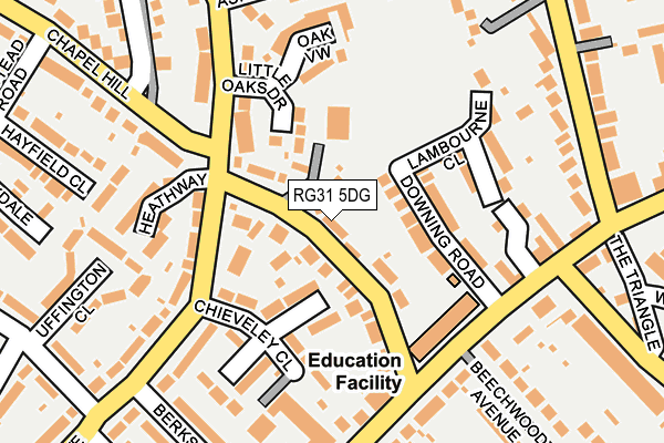 RG31 5DG map - OS OpenMap – Local (Ordnance Survey)