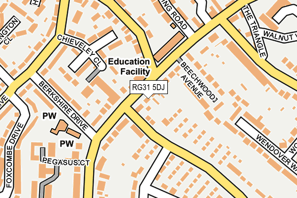 RG31 5DJ map - OS OpenMap – Local (Ordnance Survey)
