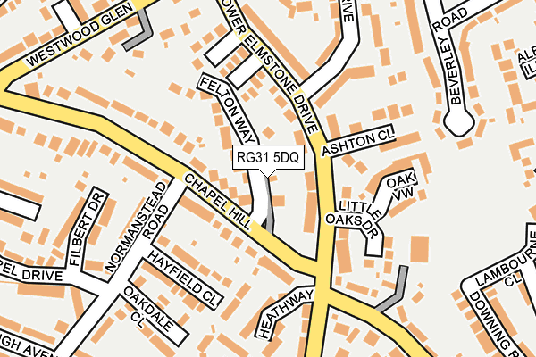 RG31 5DQ map - OS OpenMap – Local (Ordnance Survey)