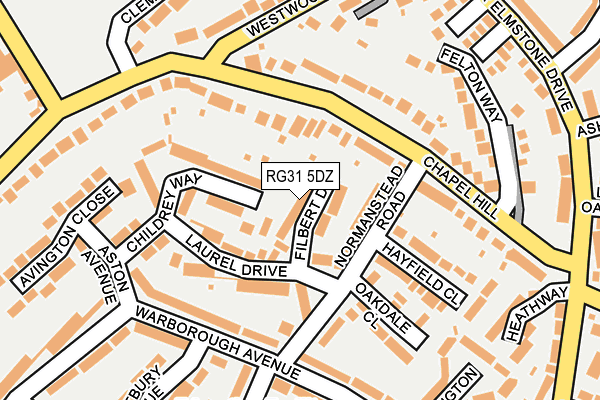 RG31 5DZ map - OS OpenMap – Local (Ordnance Survey)