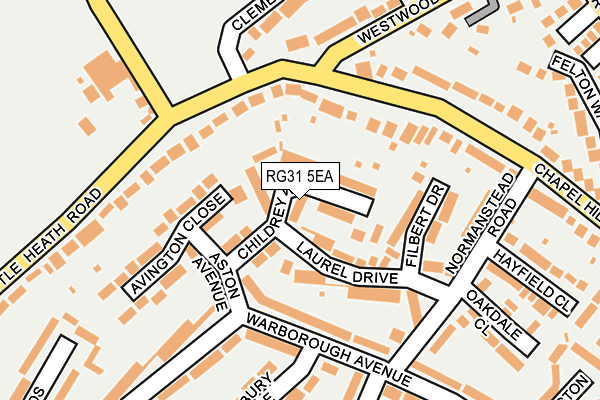 RG31 5EA map - OS OpenMap – Local (Ordnance Survey)