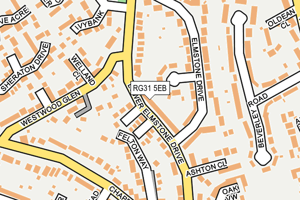 RG31 5EB map - OS OpenMap – Local (Ordnance Survey)