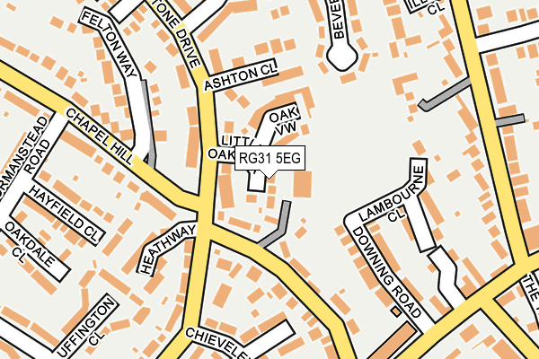 RG31 5EG map - OS OpenMap – Local (Ordnance Survey)