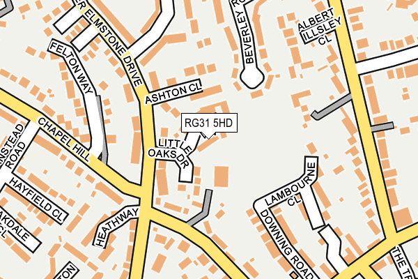 RG31 5HD map - OS OpenMap – Local (Ordnance Survey)