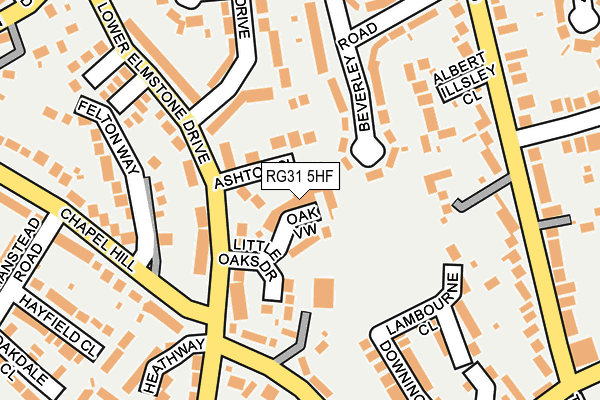 RG31 5HF map - OS OpenMap – Local (Ordnance Survey)