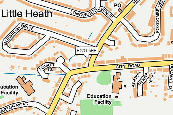 RG31 5HH map - OS OpenMap – Local (Ordnance Survey)