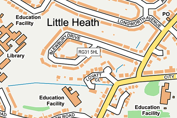 RG31 5HL map - OS OpenMap – Local (Ordnance Survey)