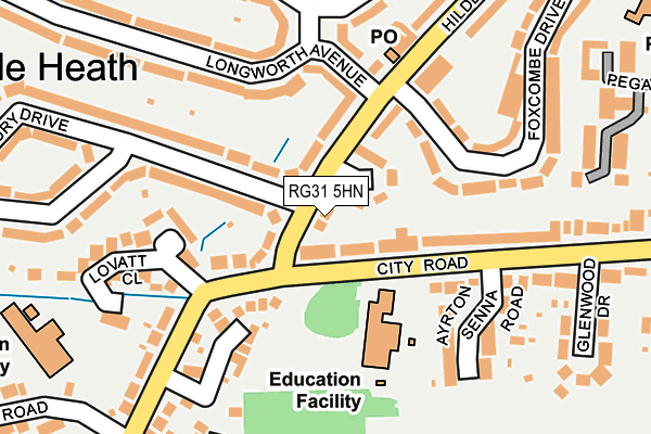 RG31 5HN map - OS OpenMap – Local (Ordnance Survey)