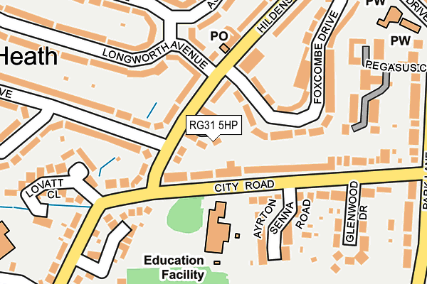 RG31 5HP map - OS OpenMap – Local (Ordnance Survey)