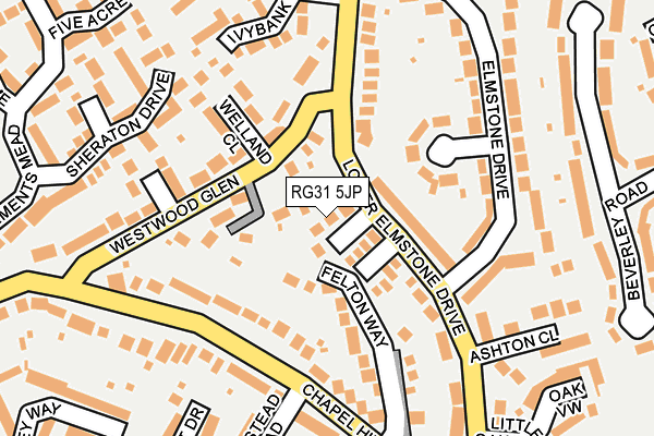 RG31 5JP map - OS OpenMap – Local (Ordnance Survey)