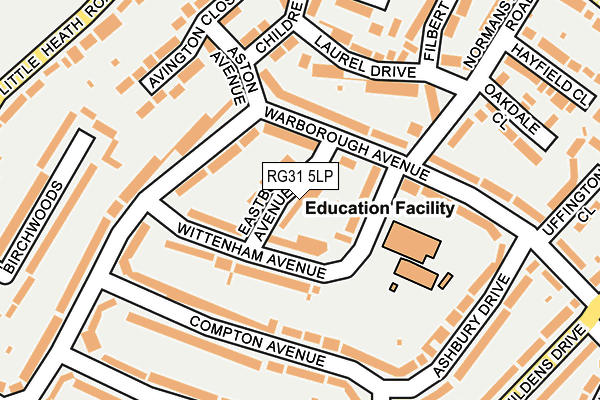 RG31 5LP map - OS OpenMap – Local (Ordnance Survey)