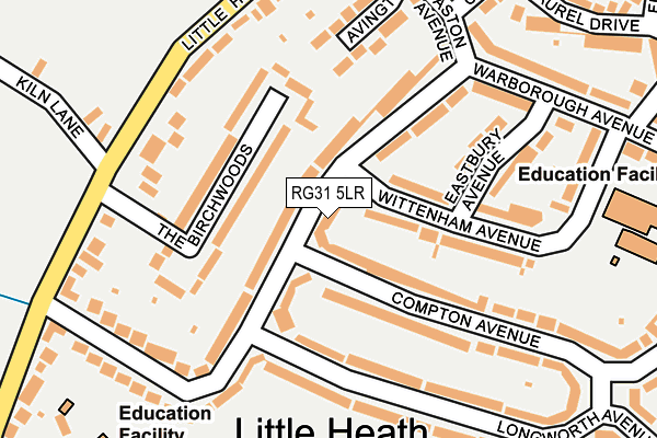 RG31 5LR map - OS OpenMap – Local (Ordnance Survey)