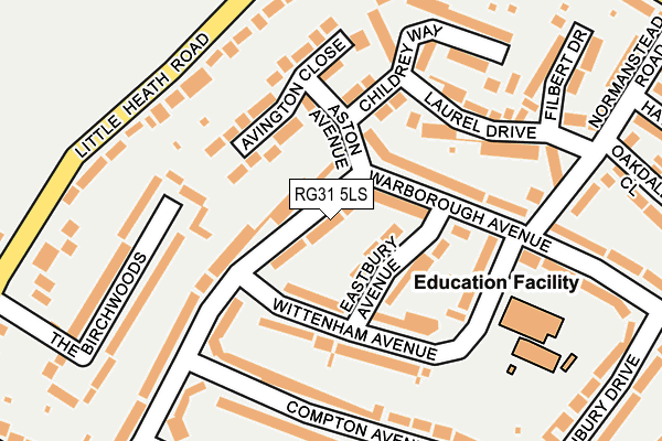 RG31 5LS map - OS OpenMap – Local (Ordnance Survey)