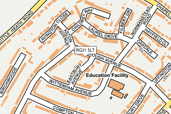 RG31 5LT map - OS OpenMap – Local (Ordnance Survey)