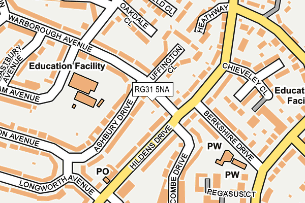 RG31 5NA map - OS OpenMap – Local (Ordnance Survey)