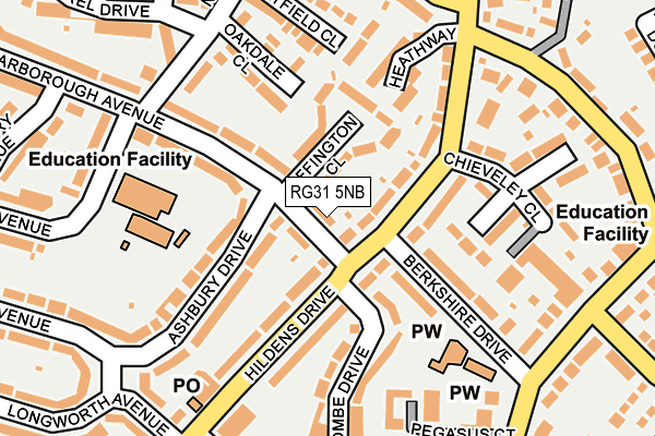 RG31 5NB map - OS OpenMap – Local (Ordnance Survey)