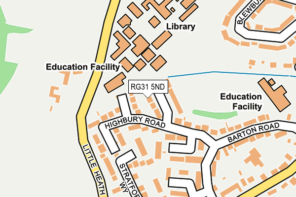 RG31 5ND map - OS OpenMap – Local (Ordnance Survey)