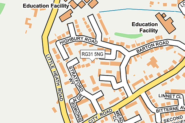 RG31 5NG map - OS OpenMap – Local (Ordnance Survey)