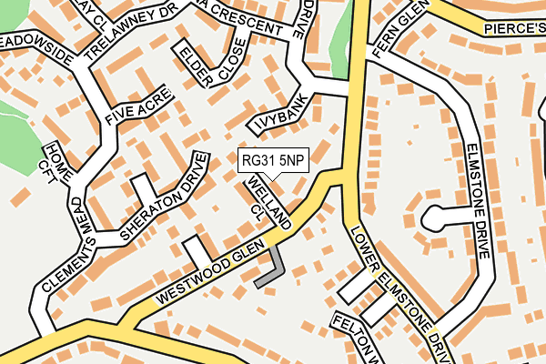 RG31 5NP map - OS OpenMap – Local (Ordnance Survey)