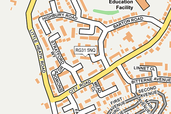 RG31 5NQ map - OS OpenMap – Local (Ordnance Survey)